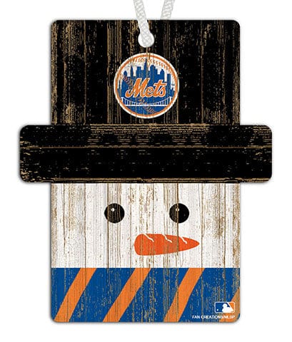 Fan Creations Ornament New York Mets Snowman Ornament