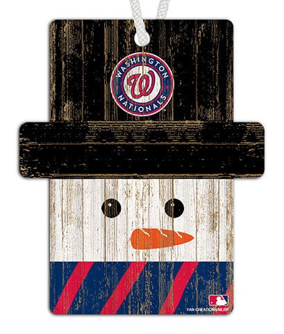 Fan Creations Ornament Washington Nationals Snowman Ornament