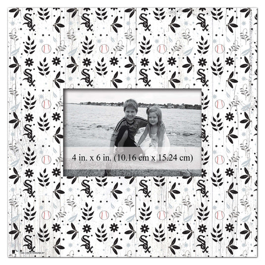 Fan Creations Home Decor Chicago White Sox  Floral Pattern 10x10 Frame