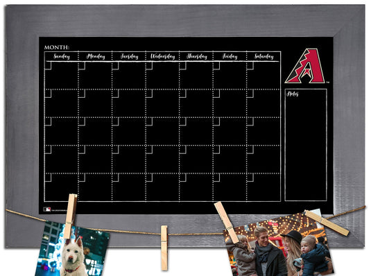Fan Creations Home Decor Arizona Diamondbacks   Monthly Chalkboard With Frame & Clothespins