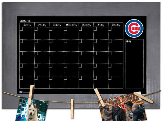 Fan Creations Home Decor Chicago Cubs   Monthly Chalkboard With Frame & Clothespins