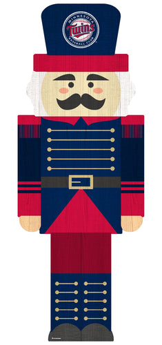 Fan Creations Holiday Home Decor Minnesota Twins Nutcracker 31in Leaner