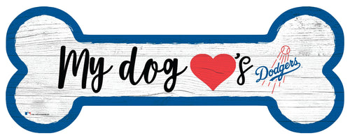 Fan Creations 6x12 Horizontal Los Angeles Dodgers Dog Bone Sign