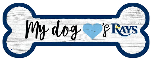 Fan Creations 6x12 Horizontal Tampa Bay Rays Dog Bone Sign