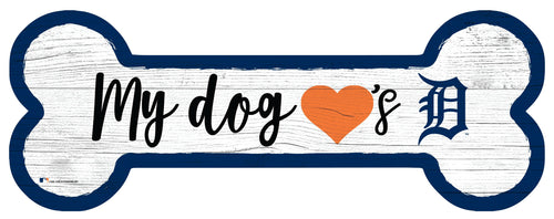 Fan Creations 6x12 Horizontal Detroit Tigers Dog Bone Sign