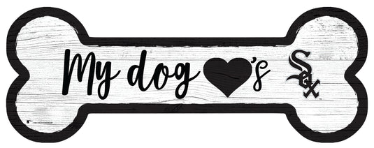 Fan Creations 6x12 Horizontal Chicago White Sox Dog Bone Sign