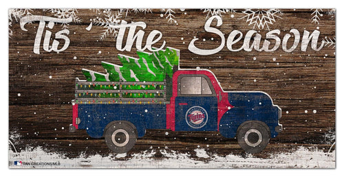 Fan Creations Holiday Home Decor Minnesota Twins Tis The Season 6x12