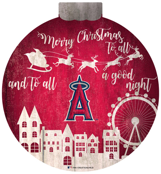 Fan Creations Holiday Home Decor Los Angeles Angels Christmas Village 12in