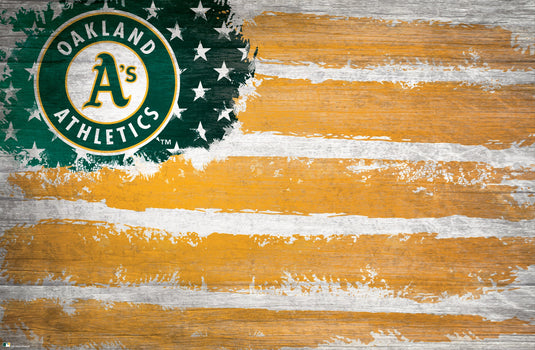 Fan Creations Home Decor Oakland Athletics   Flag 17x26