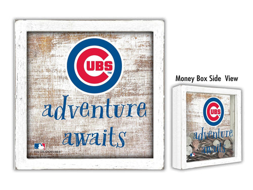 Fan Creations Desktop Stand Chicago Cubs Adventure Awaits Money Box