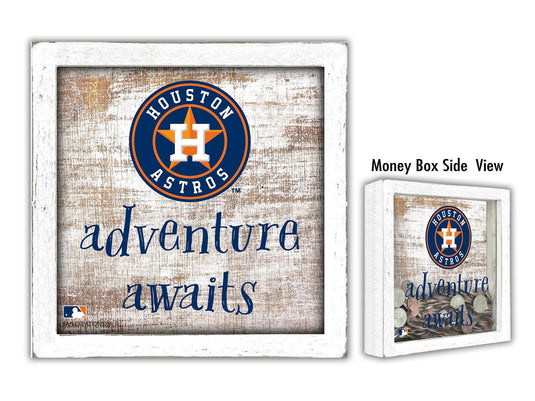 Fan Creations Desktop Stand Houston Astros Adventure Awaits Money Box