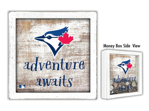 Fan Creations Desktop Stand Toronto Blue Jays Adventure Awaits Money Box