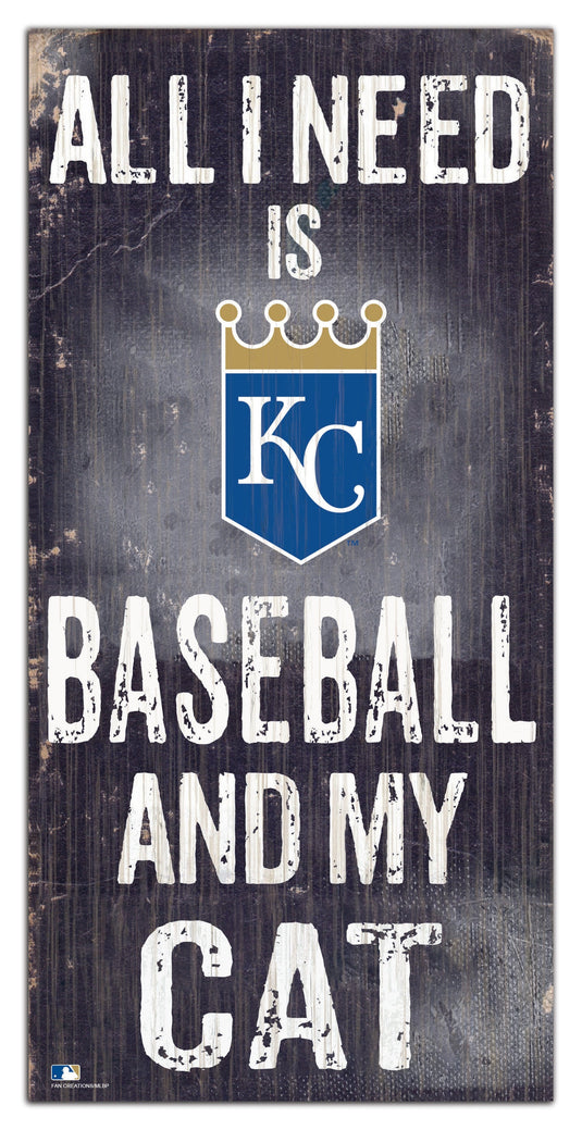 Fan Creations 6x12 Sign Kansas City Royals My Cat 6x12 Sign