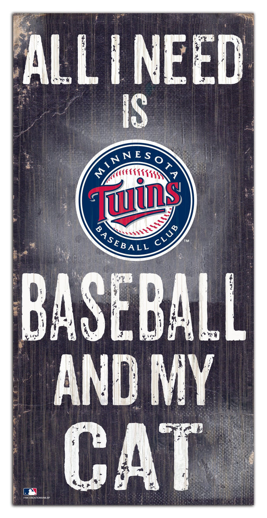 Fan Creations 6x12 Sign Minnesota Twins My Cat 6x12 Sign