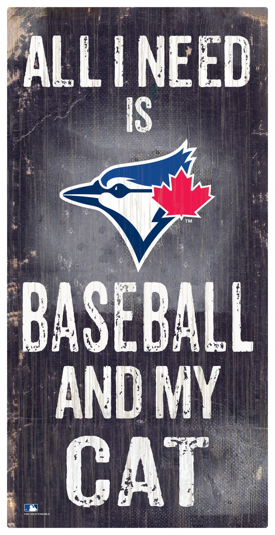 Fan Creations 6x12 Sign Toronto Blue Jays My Cat 6x12 Sign