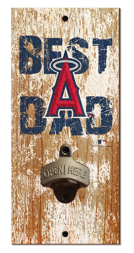 Fan Creations Home Decor Los Angeles Angels  Best Dad Bottle Opener