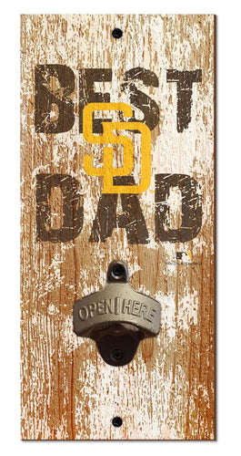 Fan Creations Home Decor San Diego Padres  Best Dad Bottle Opener