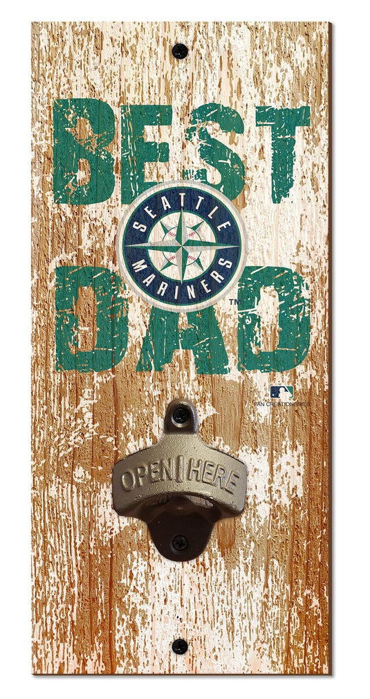 Fan Creations Home Decor Seattle Mariners  Best Dad Bottle Opener