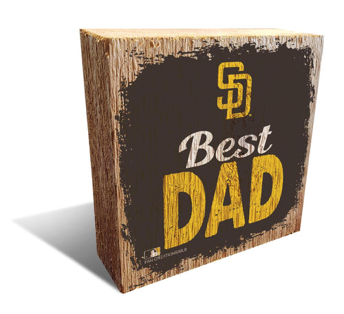 Fan Creations Desktop Stand San Diego Padres Best Dad Block