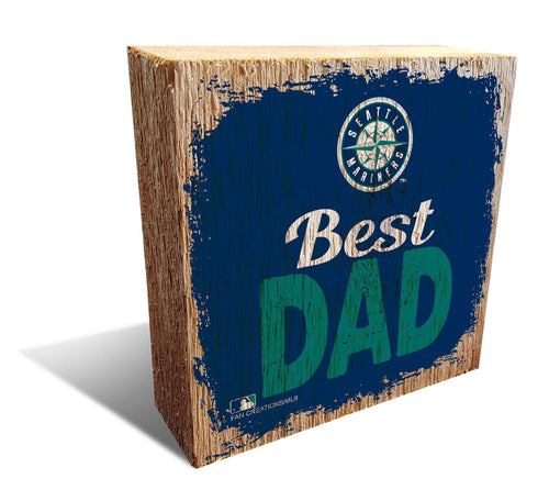 Fan Creations Desktop Stand Seattle Mariners Best Dad Block