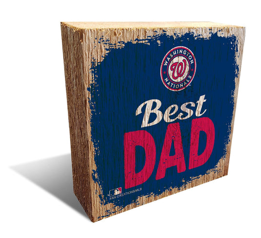 Fan Creations Desktop Stand Washington Nationals Best Dad Block