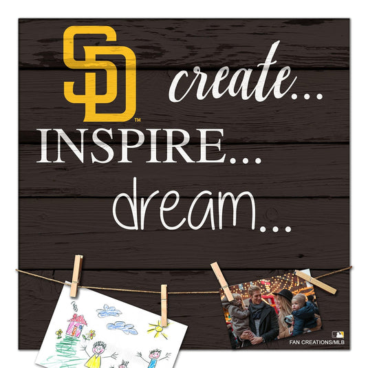 Fan Creations Desktop Stand San Diego Padres Create Dream Inspire 18x18