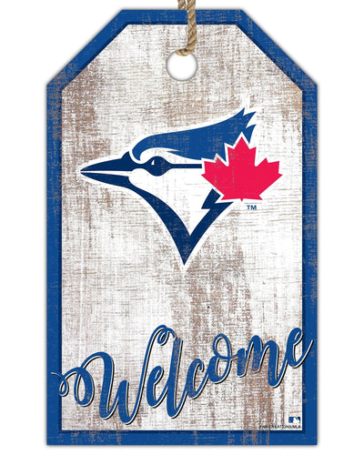 Fan Creations Holiday Home Decor Toronto Blue Jays Welcome 11x19 Tag