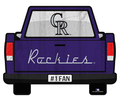 Fan Creations Home Decor Colorado Rockies Slogan Truck Back Vintage 12in