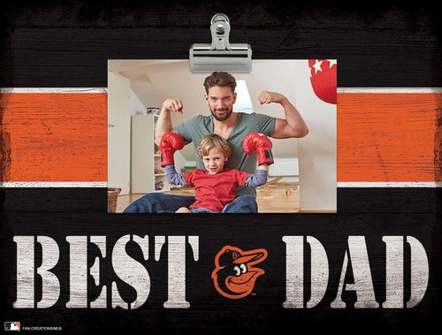 Fan Creations Desktop Stand Baltimore Orioles Best Dad With Stripe Clip Frame