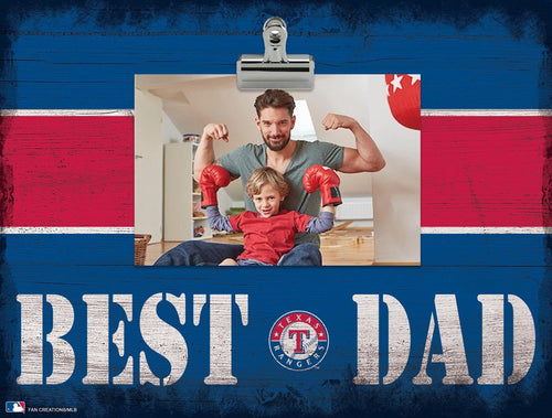 Fan Creations Desktop Stand Texas Rangers Color Dad With Stripe Clip Frame