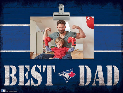 Fan Creations Desktop Stand Toronto Blue Jays Best Dad With Stripe Clip Frame