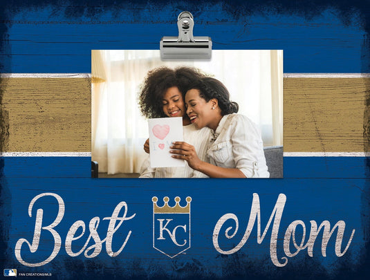 Fan Creations Desktop Stand Kansas City Royals Best Mom With Stripe Clip Frame