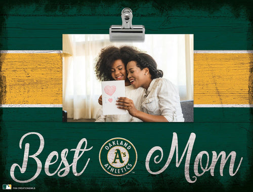 Fan Creations Desktop Stand Oakland Athletics Best Mom With Stripe Clip Frame