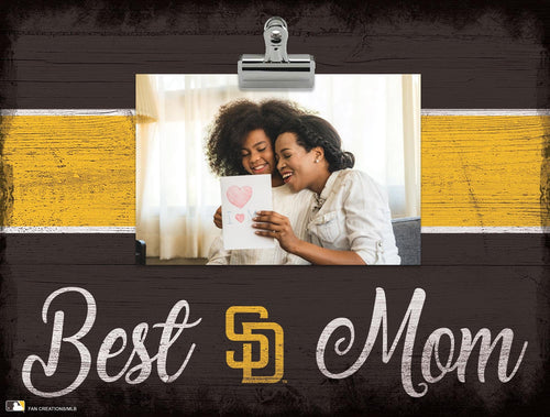 Fan Creations Desktop Stand San Diego Padres Best Mom With Stripe Clip Frame