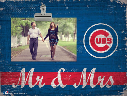 Fan Creations Desktop Stand Chicago Cubs Mr & Mrs Clip Frame