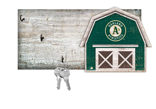 Fan Creations Wall Decor Oakland Athletics Barn Keychain Holder