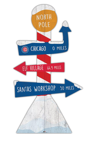 Fan Creations Holiday Home Decor Chicago Cubs Directional North Pole