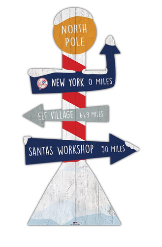 Fan Creations Holiday Home Decor New York Yankees Directional North Pole