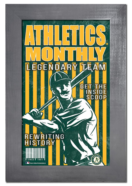 Fan Creations Home Decor Oakland Athletics   Team Monthly Frame 11x19