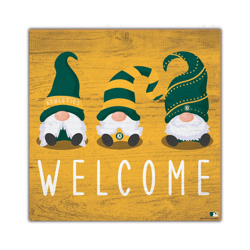 Fan Creations Home Decor Oakland Athletics   Welcome Gnomes