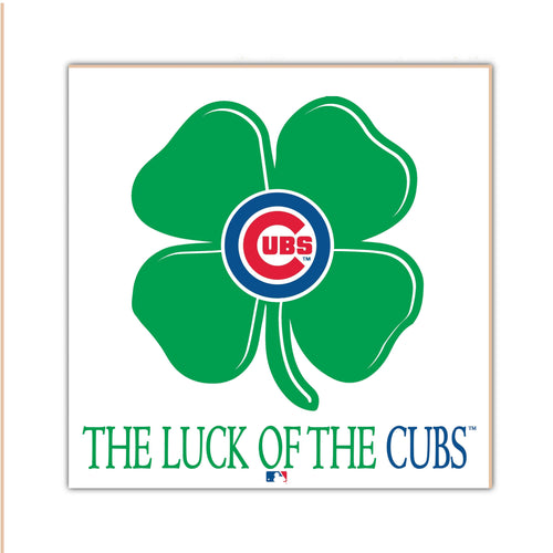 Fan Creations Home Decor Chicago Cubs   Luck Of The Team 10x10