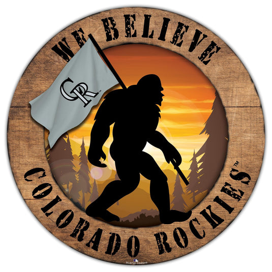 Fan Creations Wall Decor Colorado Rockies Bigfoot 12in Circle