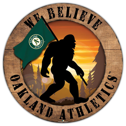 Fan Creations Wall Decor Oakland Athletics Bigfoot 12in Circle