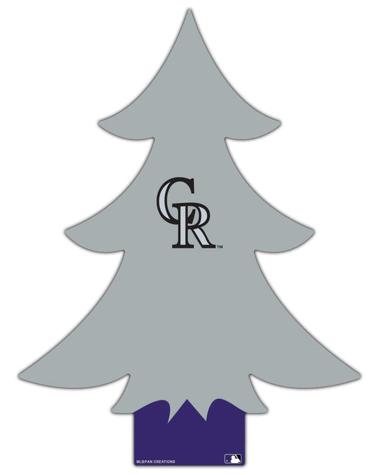 Fan Creations Desktop Tree Colorado Rockies Team Color Desktop Tree 12in