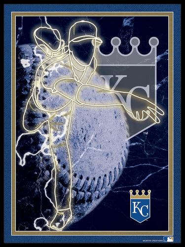 Fan Creations Wall Decor Kansas City Royals Neon Player 12x16