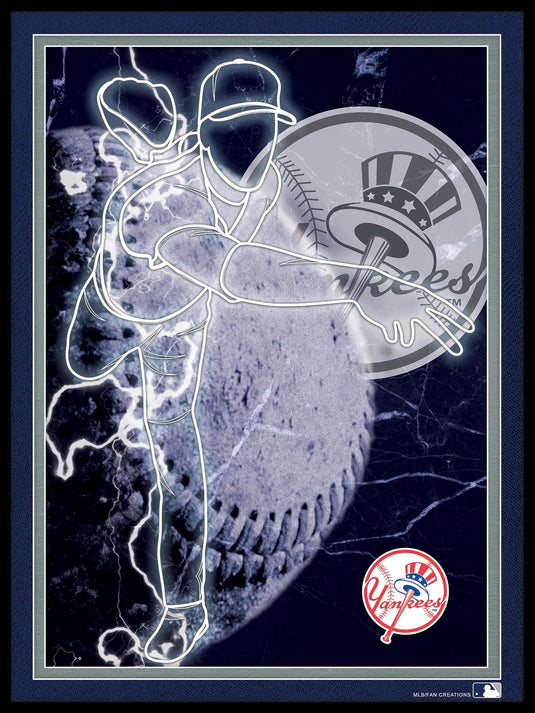 Fan Creations Wall Decor New York Yankees Neon Player 12x16