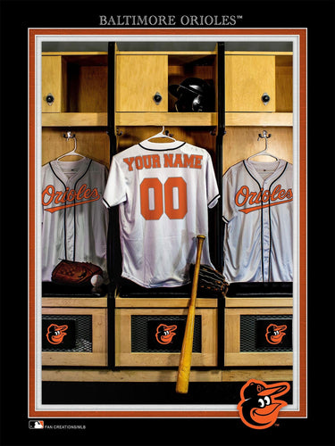 Fan Creations Wall Decor Baltimore Orioles Locker Room Single Jersey 12x16