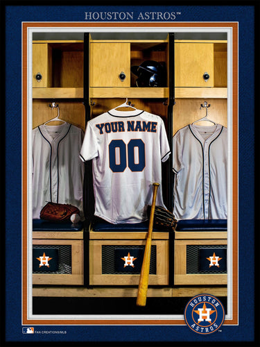 Fan Creations Wall Decor Houston Astros Locker Room Single Jersey 12x16