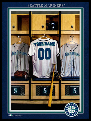 Fan Creations Wall Decor Seattle Mariners Locker Room Single Jersey 12x16