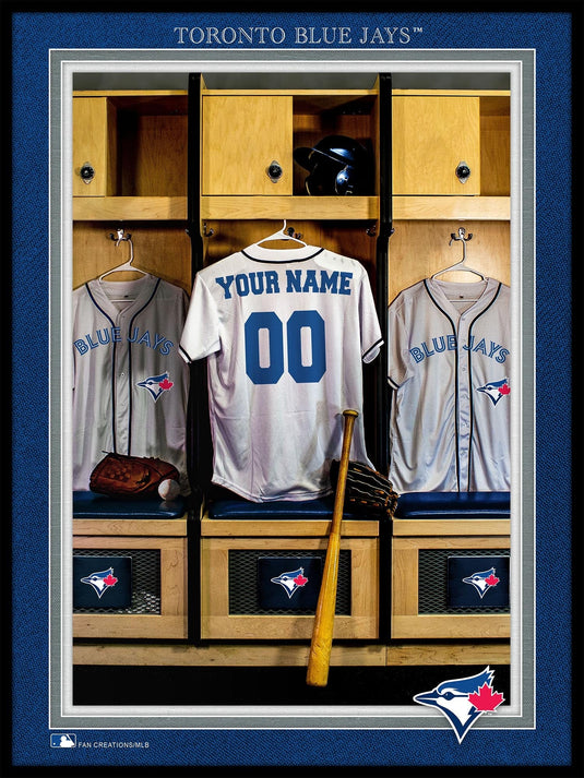 Fan Creations Wall Decor Toronto Blue Jays Locker Room Single Jersey 12x16